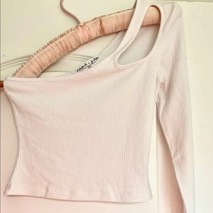 LF one shoulder cut out top